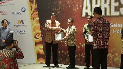 NSC FINANCE Sebagai Lima Perusahaan Pembiayaan Terbaik Tahun 2016 Kategori Aset RP 1 - 5 TRILIUN