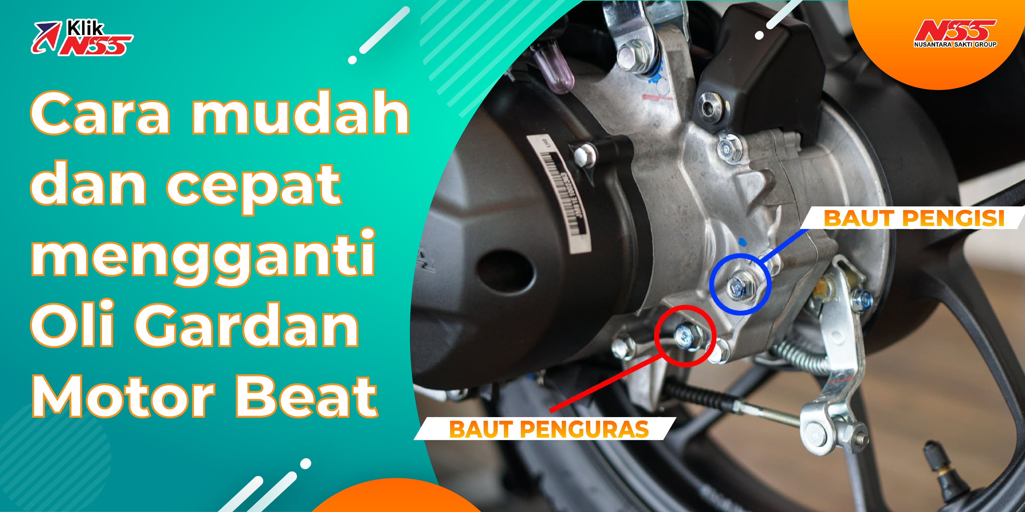 Begini Cara Mudah Dan Cepat Mengganti Oli Gardan Motor Beat